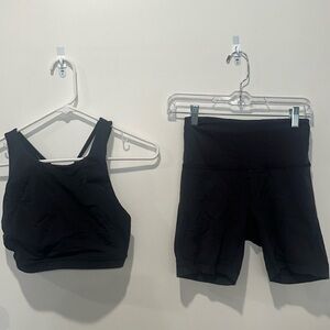 Lululemon wunder under set - black